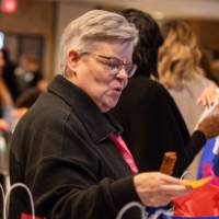 person selecting prize